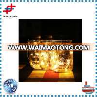 Solar Mason glass Jar Lid Insert- Warm White LED Fairy Mason Jar Solar String Light