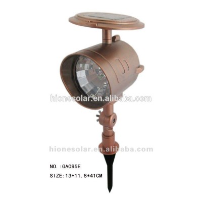 Solar Plastic Garden Spotlight Solar Street Light Brown Color