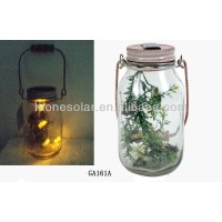 Decoration Glass Firefly Solar Light Jar