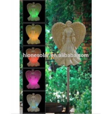 Solar Powered Angel Garden Decor Stake Color Changing Yard LED light